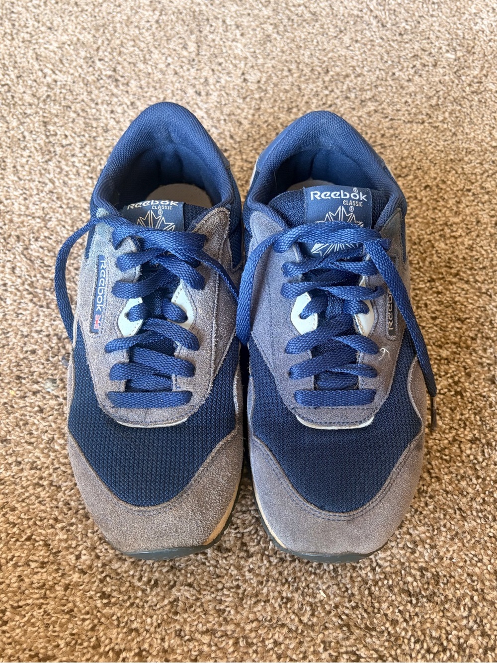 Reebok Classic Navy Sneakers Size 8